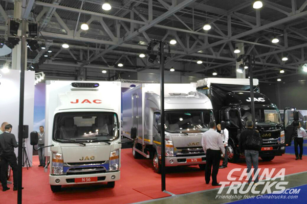 JAC Light-duty Trucks Show in Russian International Commercial Auto Show
