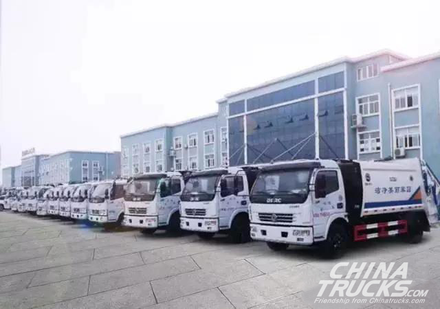 23 Units Dongfeng Light-duty Trucks Started Operation in Hunan