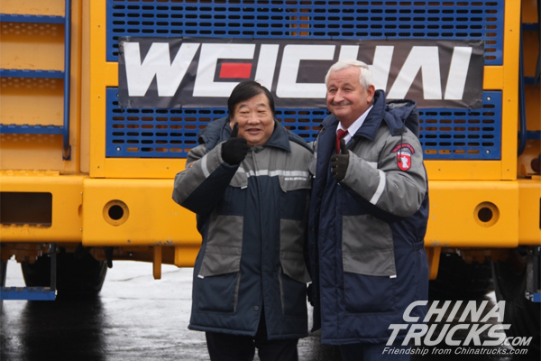 Weichai Group Tests Drive on a 90t BELAZ Mining Truck