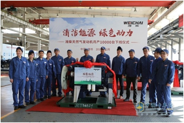 Weichai Natural Gas Powered Engines Reach 10,000 Units in Monthly Production Vol