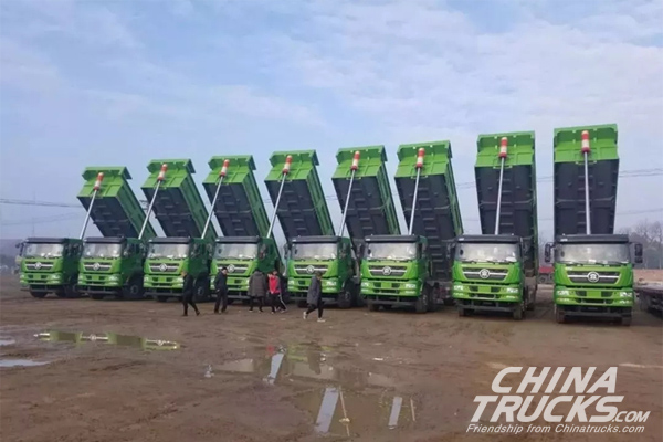 20 Units CNHTC Styr Trucks Arrive in Haimen for Operation