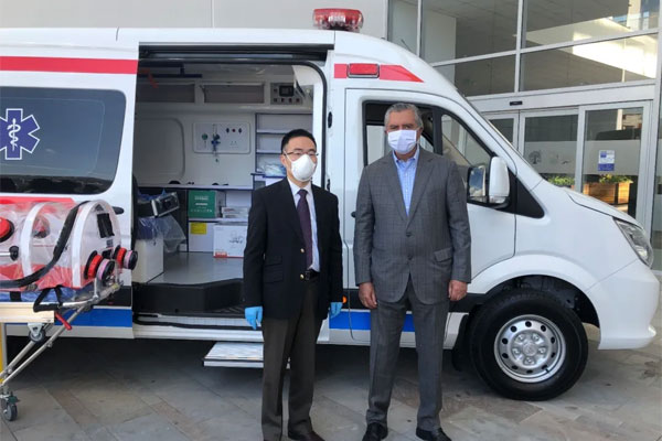 First Foton Negative Pressure Ambulance Vehicle Arrive in Ecuador for Operation