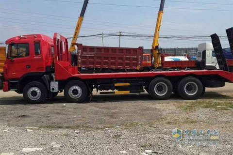 JAC Gallop 4-Axle Flat-bed Transport Vehicle+Weichai Power