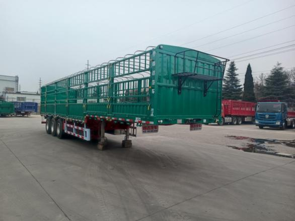 Shandong Shodailer Goose Neck Warehouse Grid Transport Semi-Trailer