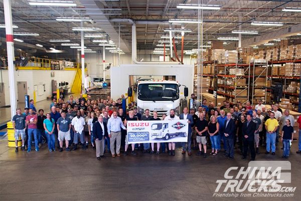 The 50,000th Isuzu N-Series Truck Rolls off Line in America