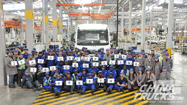 FAW South Africa’s Coega Plant Celebrated the Assembly of 4 000th Truck