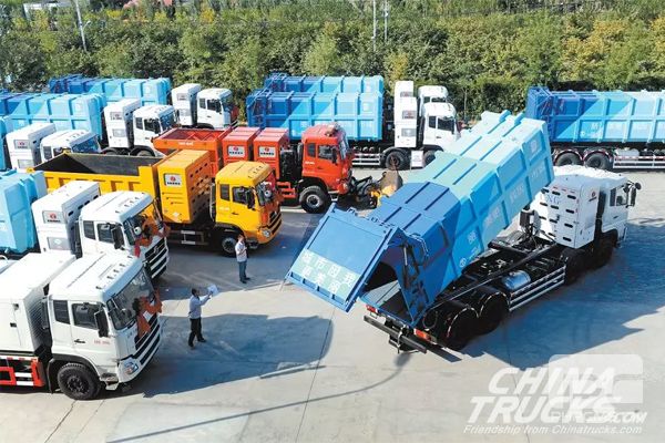 47 Units Dongfeng LNG Sanitation Trucks to Arrive in Xinjiang for Operation