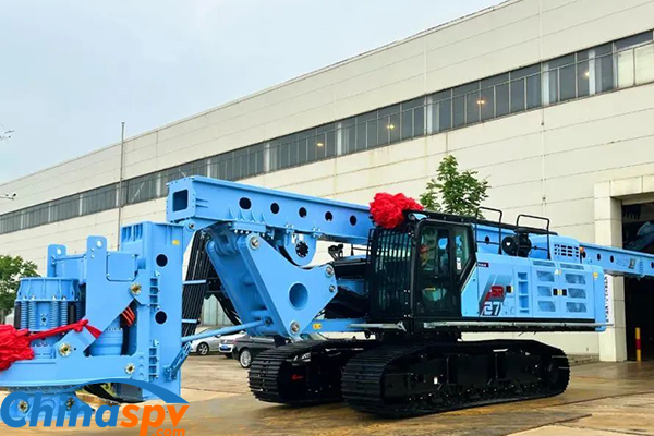 Sany's first electric rotary drilling rig rolls off production line