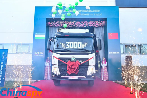 Sinotruk Produces Its 3,000th Heavy-Duty Truck in Uzbekistan