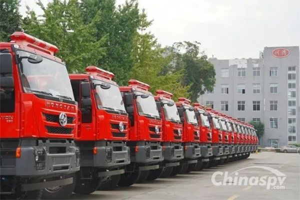 SAIC Hongyan All-drive Fire Trucks on Their Way to Ethiopia