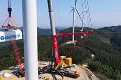 SANY Cranes SAC24000T Get Wind Turbines Installation Completed as Scheduled