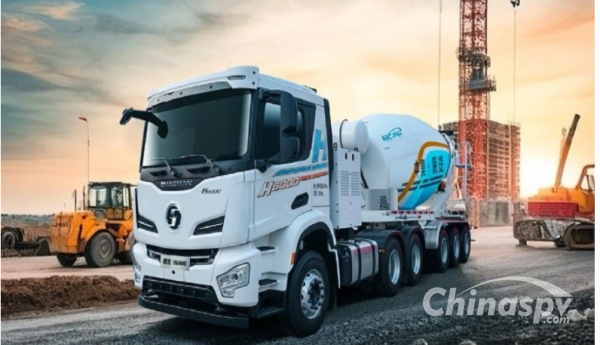 CIMC-SHACMAN H6000 Hybrid-Powered Mixer Truck for Large Construction Sites