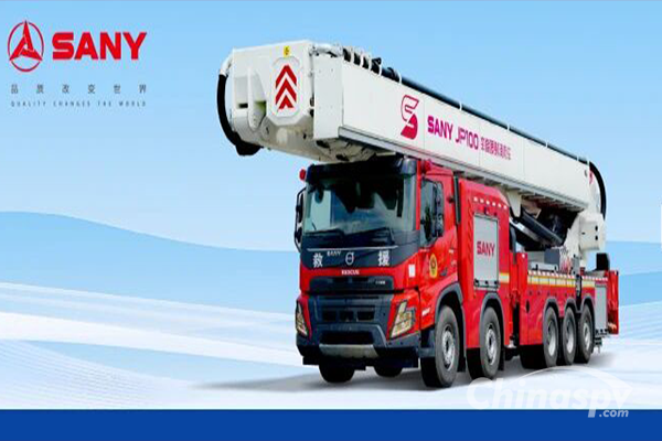 Sany Heavy Industry JP100 Elevated Jet Fire Engine