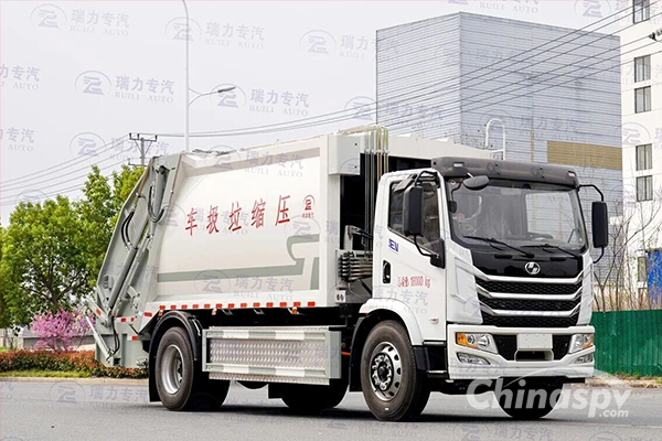 SAIC Yuejin Electrically Powered Compressed Garbage Truck