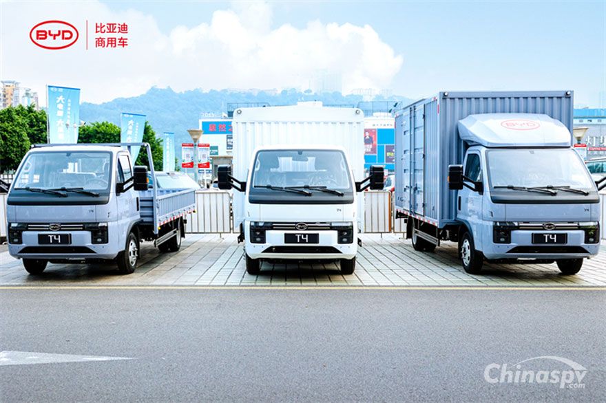 BYD T4-91kWh Electric Cabover Truck Makes Its Grand Launch
